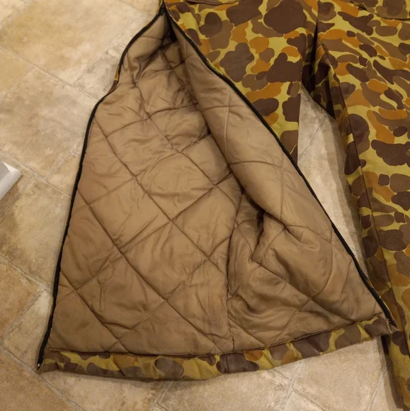 VTG Mount'n Prairie duck camo coverall snow suit with detachable hood size large - Picture 9 of 15